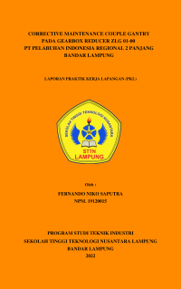 CORRECTIVE MAINTENANCE COUPLE GANTRY PADA GEARBOX REDUCER ZLG 01-00 PT PELABUHAN INDONESIA REGIONAL 2 PANJANG BANDAR LAMPUNG